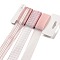 Polyester & Polycotton Ribbons Sets, for Bowknot Making, Gift Wrapping, Pink, 1 inch(25mm), 3 styles, about 3 Yards/Style, 9 Yards/Set