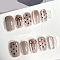 Plastic Nail Art Stickers, Need to Used with Glue, Rosy Brown, 2cm