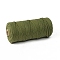 Cotton String Threads for Crafts Knitting Making, Olive Drab, 3mm, about 109.36 Yards(100m)/Roll