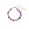 Elegant Natural Amethyst Bracelets for Women, 6.69 inch(170mm)