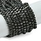 Cat Eye Beads Strands, Round, Black, 3mm, Hole: 0.5mm, about 130pcs/strand, 160.63''(408cm)