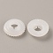 Plastic Doll Eye Nose Round Gaskets, Animal Doll Safety Eye Nose Washers for DIY Craft Doll Making, Floral White, 12x3mm, Hole: 4~5mm