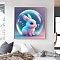 DIY Twelve Chinese Zodiac Pattern 5D Diamond Painting Kits, Rabbit, 300x300mm