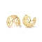 Rack Plating Brass Flower Bead Caps, 3-Petal, Long-Lasting Plated, Real 14K Gold Plated, 11.6x9mm, Hole: 1mm