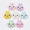 Opaque Bunny Resin Cabochons CRES-S304-56-1