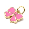 Rack Plating Brass Enamel Charms KK-B092-13G-01-2