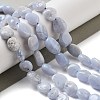 Natural Blue Lace Agate Beads Strands G-K379-A01-01-2