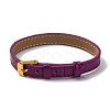 Leather Textured Watch Bands AJEW-K232-01G-10-1