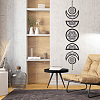 Moon Phase Wood Hanging Wall Decorations HJEW-WH0054-006-4