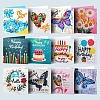 DIY Birthday Theme Diamond Painting Greeting Card Kits DIAM-PW0001-178A-1