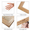 Natural Wood Photo Frames DIY-WH0247-012-3