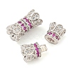 925 Sterling Silver with Rhinestone Screw Clasps STER-B005-39A-P-2