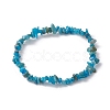 Natural Apatite Chips Beaded Stretch Bracelets for Women BJEW-JB10046-10-1