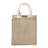 Jute Tote Bags Soft Cotton Handles Laminated Interior ABAG-F003-09C-4