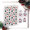 Christmas Theme Ceramics Clay Water Transfer Paper PW-WG0E3B4-03-1