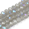 Electroplate Glass Beads Strands X-EGLA-A034-J8mm-L09-1