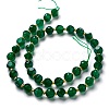 Natural Green Agate Beads Strands G-M367-21A-2