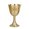 Brass Triple Moon Goddess and Pentagram Altar Goblet Chalice Ornament WICR-PW0001-23A-01-1