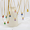 Real 18K Gold Plated Stainless Steel Pendant Necklaces CP2918-11-1