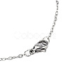 Non-Tarnish 201 Stainless Steel Kitten Pendant Necklaces NJEW-S105-JN588-40-1-3