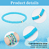   1 Set Handmade Polymer Clay Heishi Surfer Stretch Bracelets Set with CCB Plastic Beaded BJEW-PH0004-30A-4