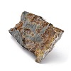 Natural Peridot Cluster & Alloy Miner Model Ornament DJEW-D002-03AS-01-4