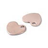 201 Stainless Steel Charms STAS-H191-01A-RG-2