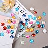 50Pcs Luminous Glass Cabochons sgGLAA-SZ0001-15B-5