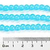 Baking Painted Imitation Jade Glass Round Bead Strands DGLA-Q021-6mm-06-5