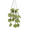 Potted Plants Crochet Orchid Hanging Ornament AJEW-WH0505-96B-1