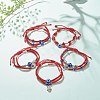 10Pcs 10 Style Resin Evil Eye Braided Bead Bracelets Set BJEW-JB08339-2