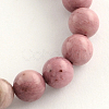 Natural Rhodonite Beads Strands X-G-R257-8mm-1