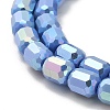 Electroplate Glass Beads Strands EGLA-D030-06F-3