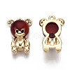 Brass Micro Pave Cubic Zirconia Charms KK-N231-148-NF-2
