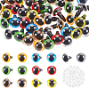 PandaHall Elite 70 Sets 7 Colors Craft Plastic Doll Eyes DIY-PH0017-49-1