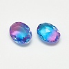 Pointed Back Glass Rhinestone Cabochons RGLA-T080-6x8-004TO-2