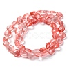 Cherry Quartz Glass Beads Strands G-T047-A11-01-3