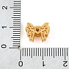 Brass Micro Pave Cubic Zirconia Beads KK-K378-36MG-02-3