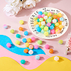 Pandahall 72Pcs 12 Colors  Luminous Hexagon Food Grade Silicone Beads SIL-TA0001-36-15