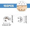 Unicraftale 150Pcs 304 Stainless Steel Crimp Beads Covers STAS-UN0041-40-3