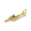 Brass Micro Pave Cubic Zirconia Pendants KK-M283-29B-02-2