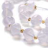 Natural White Chalcedony Beads Strand G-M367-39B-3