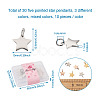 Kissitty 30Pcs 3 Colors 304 Stainless Steel Charms STAS-KS0001-15-9