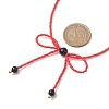 Glass Seed Pendants Necklaces for Women NJEW-MZ00031-5