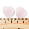 Heart Natural Rose Quartz Worry Stone G-C134-06A-14-3