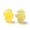 Two Tone Opaque Acrylic Beads OACR-P013-31B-2