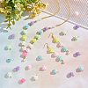 HOBBIESAY 200Pcs Opaque Acrylic Beads Connector Charms FIND-HY0001-30-5