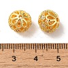 Rack Plating Brass Pave Cubic Zirconia Beads KK-M285-32A-G-3