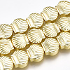 Electroplate Non-magnetic Synthetic Hematite Beads Strands G-T061-181-2