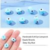 Nbead Handmade Evil Eye Lampwork Beads Strands LAMP-NB0001-49A-6